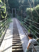 富川渓谷 吊り橋のある森林渓谷